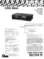Sony TC-FX110 - Service Manual 